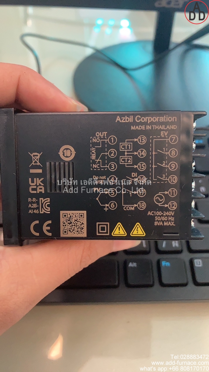 azbil C1MTR0RA0200 with C15TR0TA0200 wiring layout all the same terminal